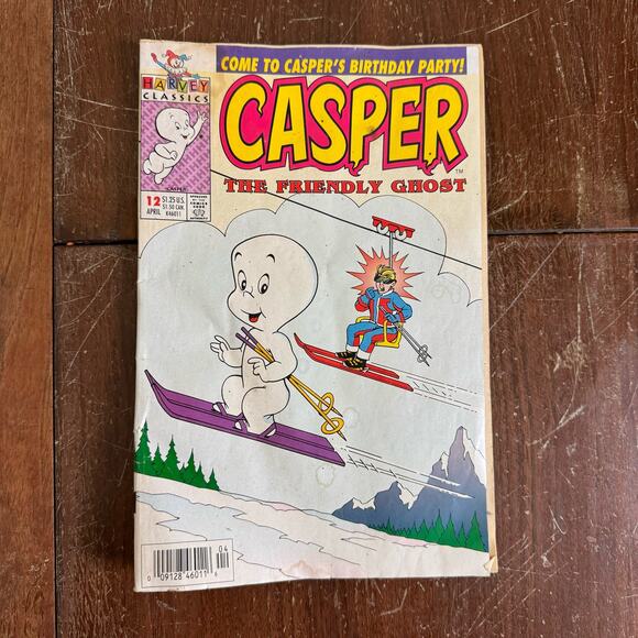 Harvey Classics Casper Comic Apr 1993 No‎ 2 Vol 12 Vintage Advertising Poor Cond - Picture 1 of 12